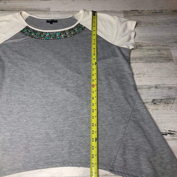 Earl Jeans shirt size 2X short sleeve flowy gray - Picture 4 of 6